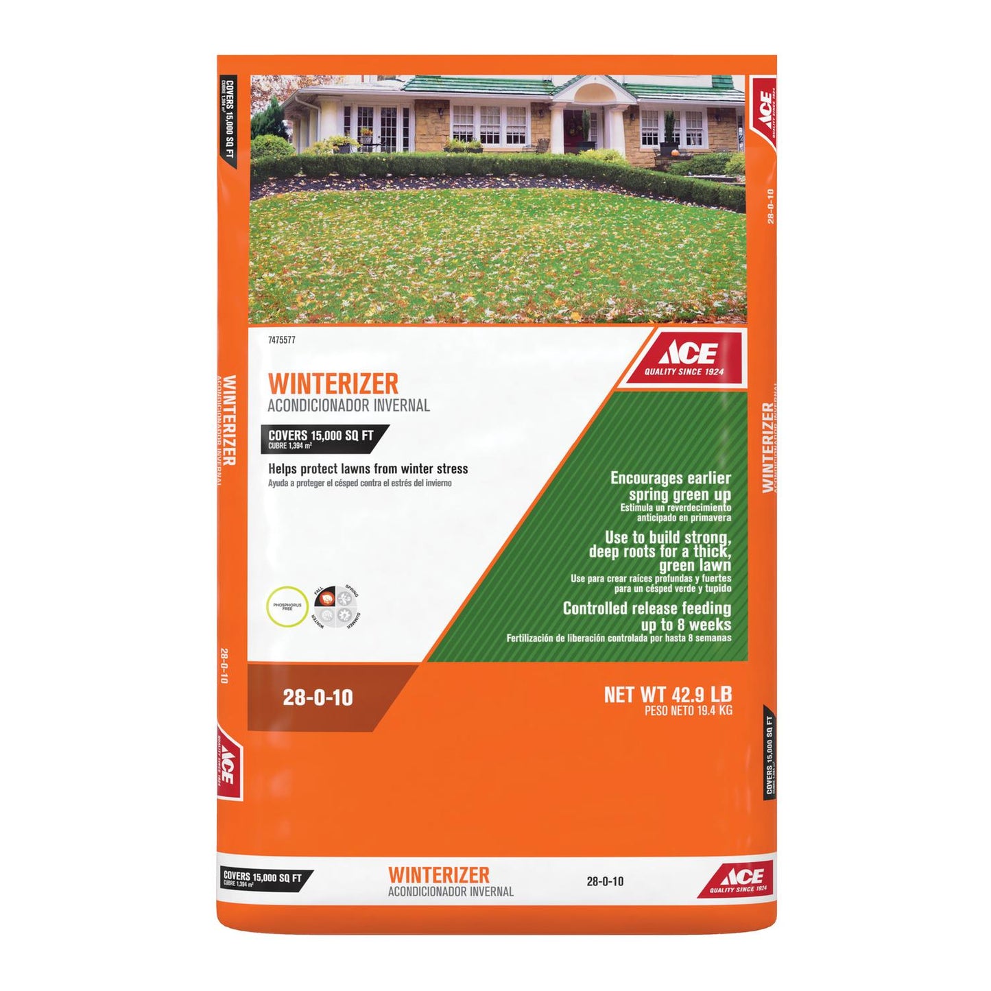  Ace Winterizer All-Purpose Lawn Fertilizer For All Grasses 15000 Sq Ft