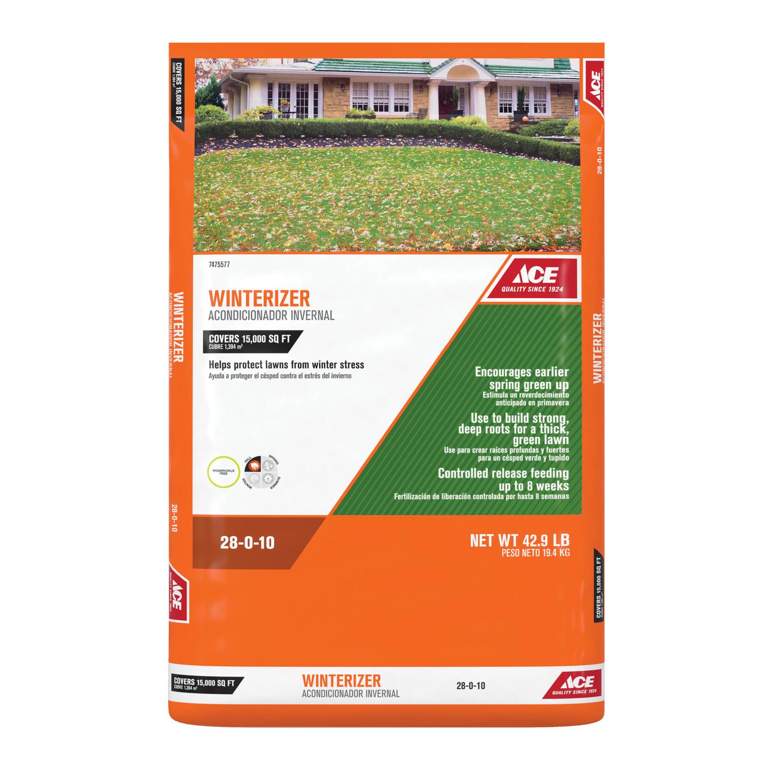  Ace Winterizer All-Purpose Lawn Fertilizer For All Grasses 15000 Sq Ft