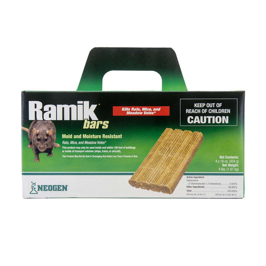  Ramik Fish-Flavored Bait Blocks For Mice And Rats 4 Lb 4 Pk