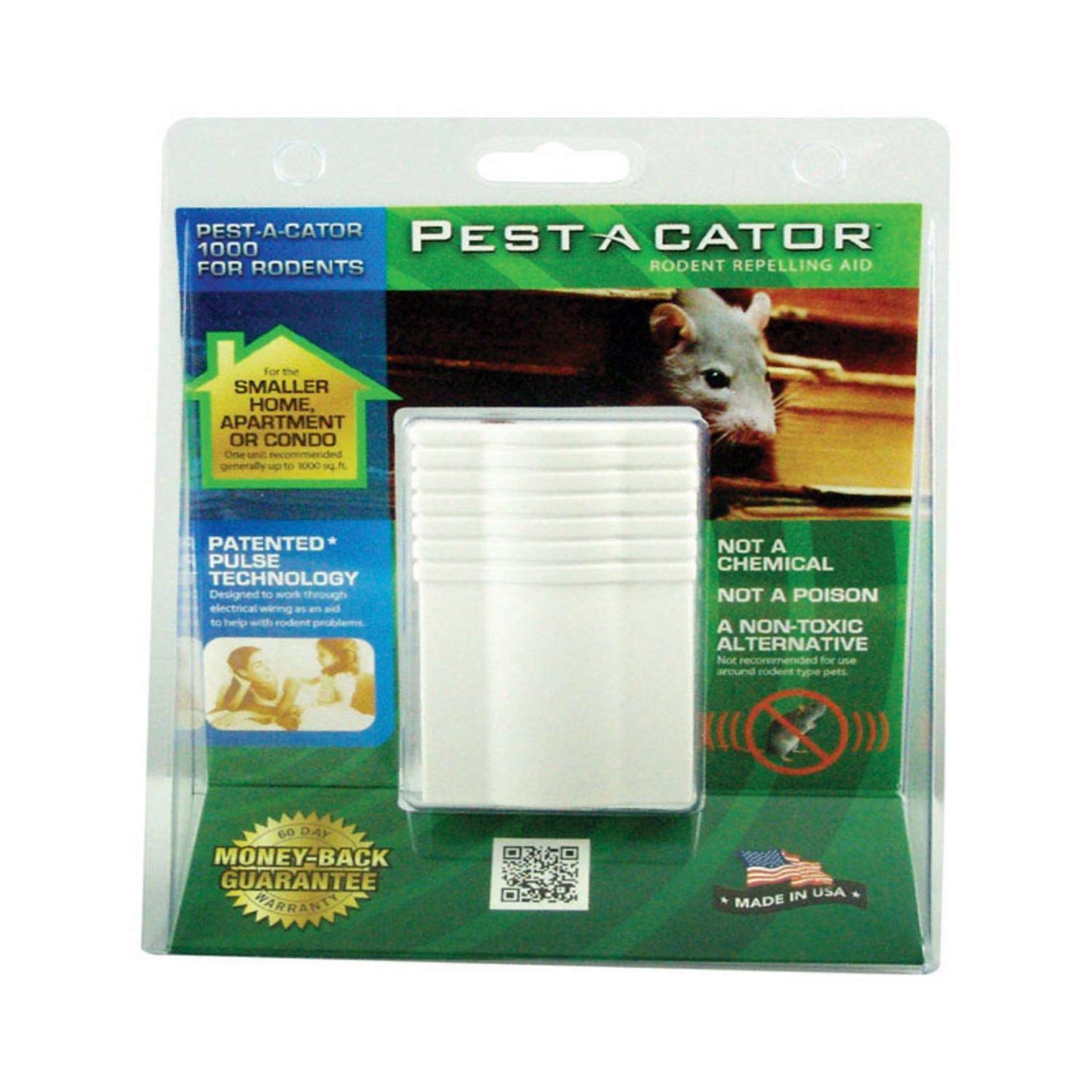  Pest-A-Cator Plug-In Electronic Pest Repeller For Rodents 1 Pk