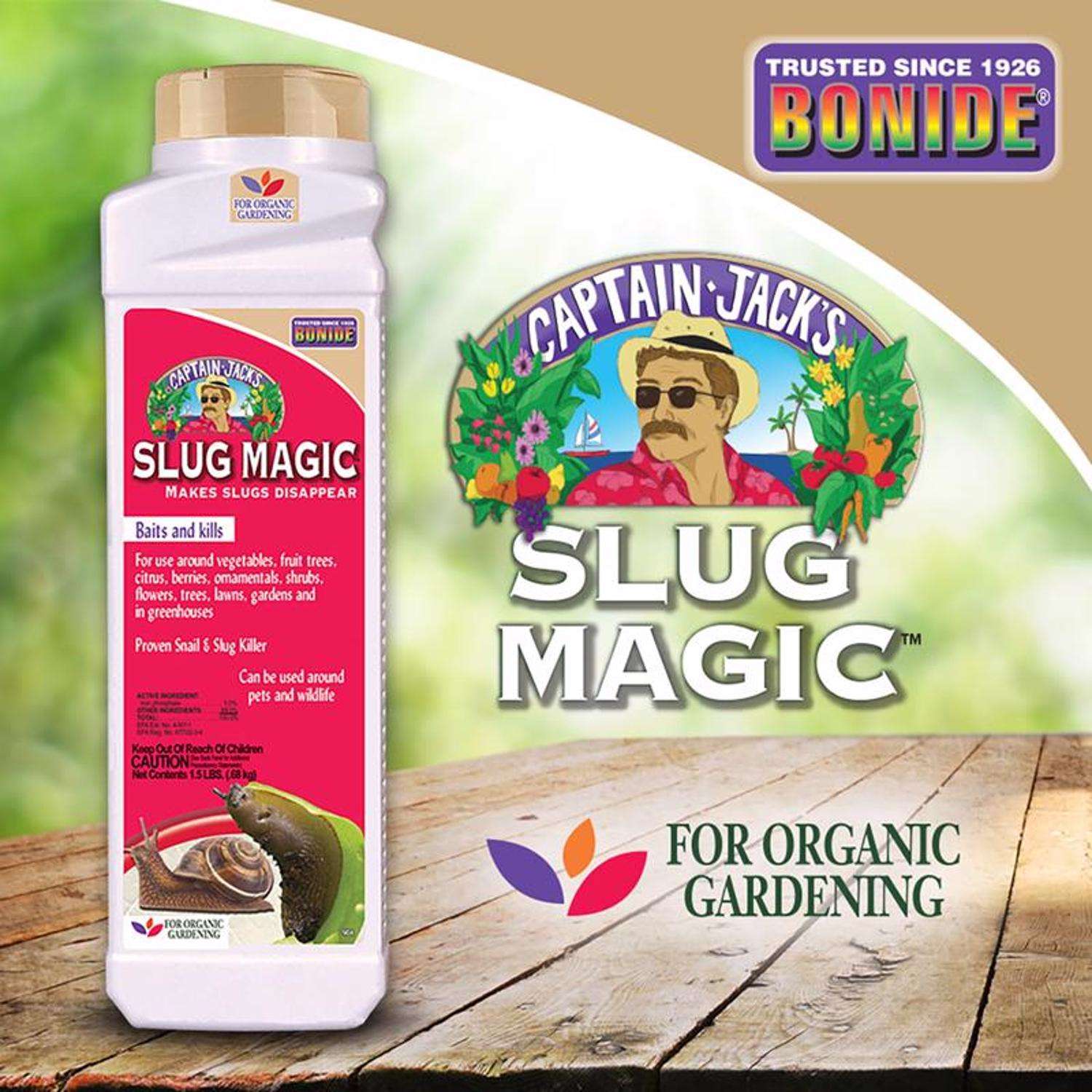  Bonide Slug Magic Organic Insect Killer Pellets 1.5 Lb
