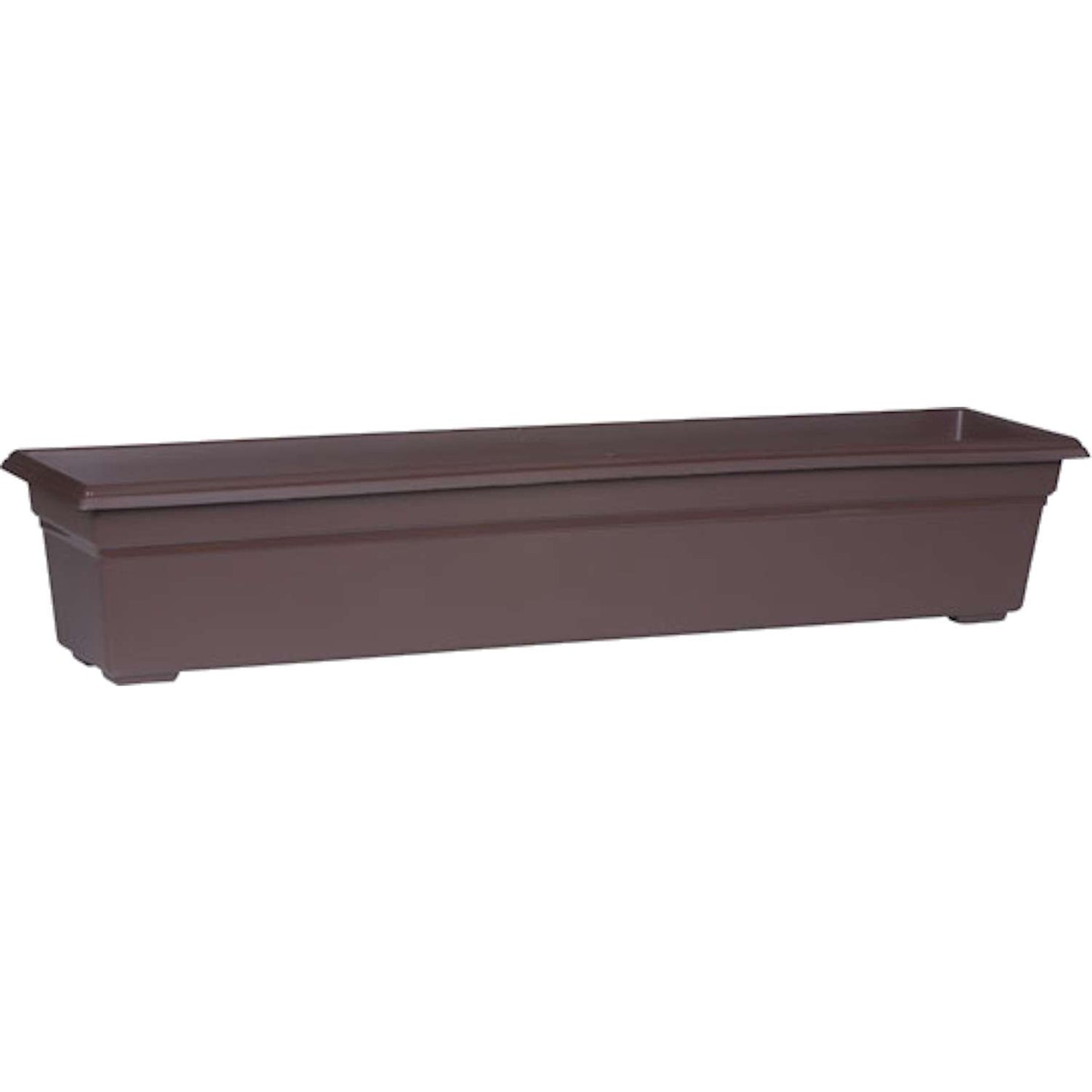  Novelty 6.4 In. H X 35.8 In. W X 8 In. D Plastic Countryside Flowerbox Flower Box Brown