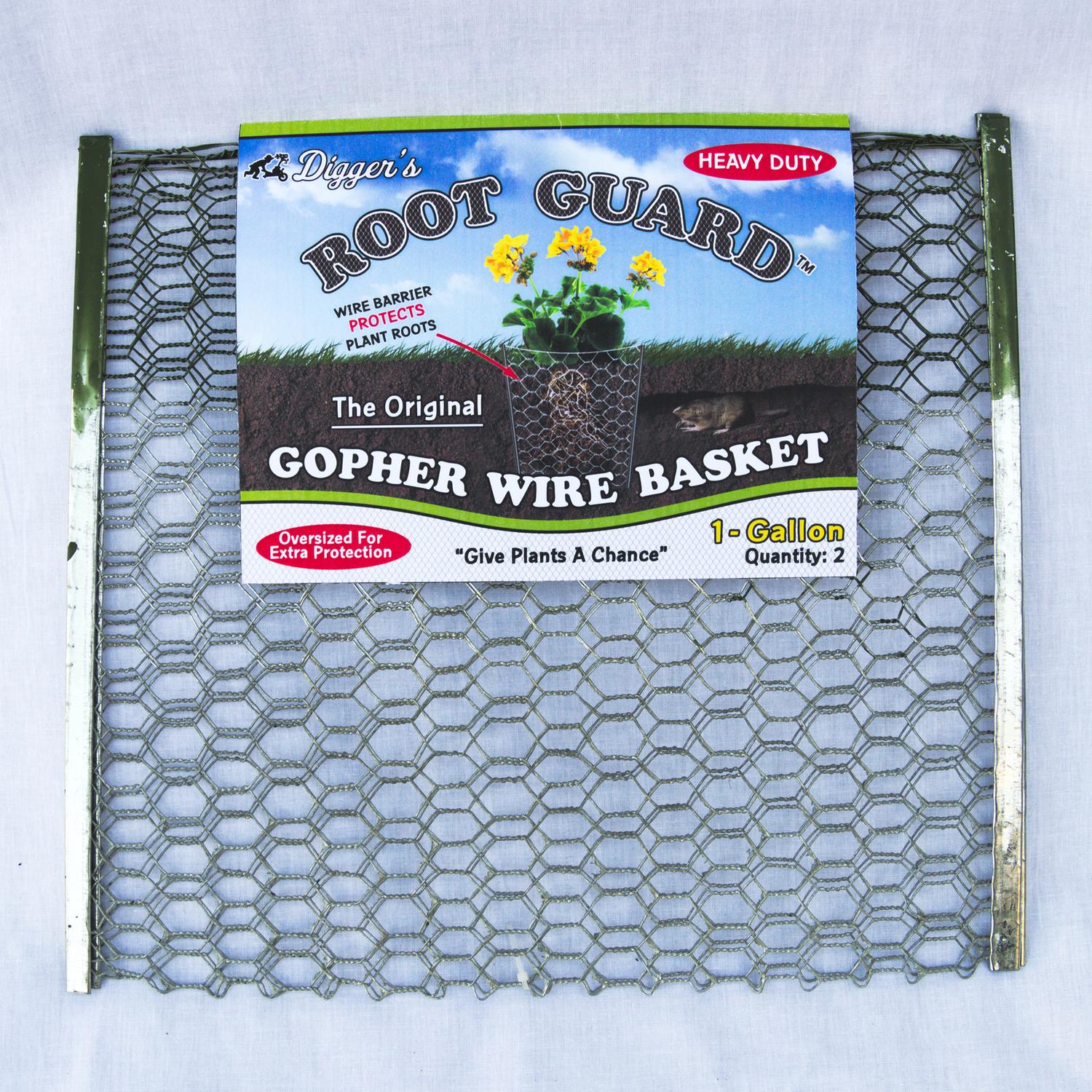  Digger's Root Guard 13.5 In. H X 13 In. W X 0.3 In. D Silver Coated Wire Gopher Wire Basket