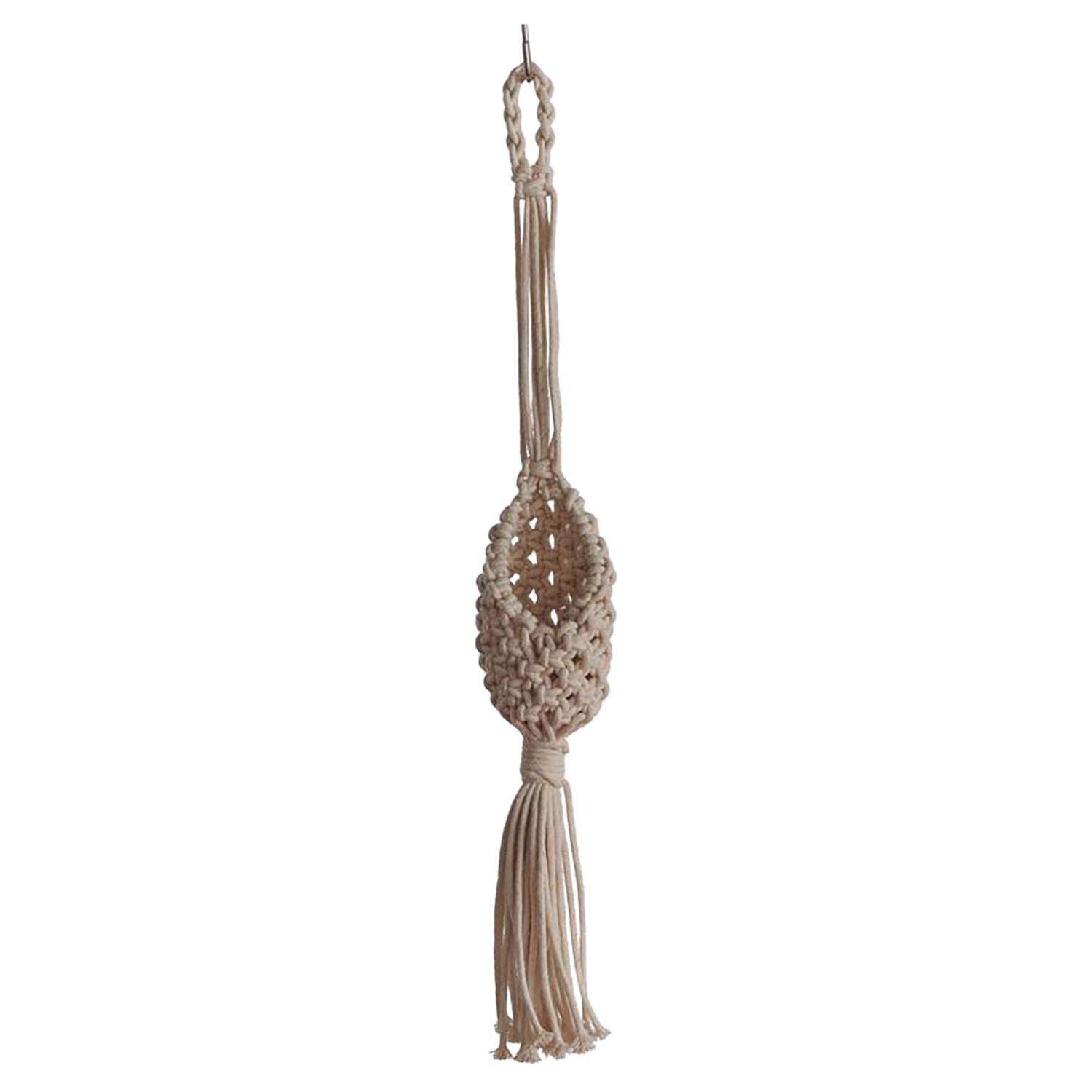  Primitive Planters Natural Cotton 26 In. H Woven Plant Hanger 1 Pk