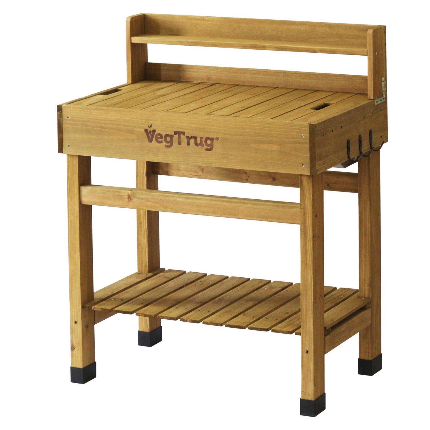  VegTrug Deluxe 39 In. H X 19.29 In. W X 31.4 In. D Cedar Potting Bench Planter Natural