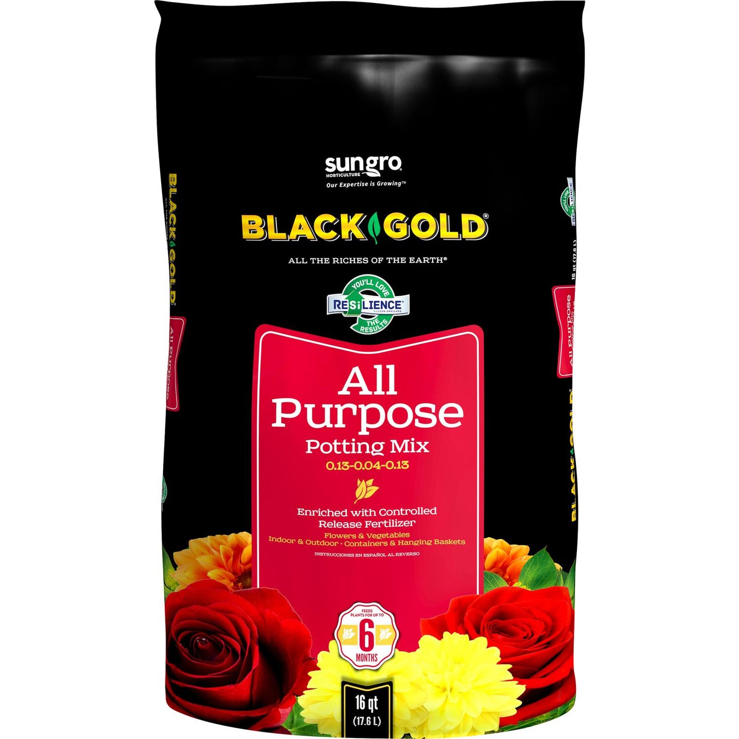  Black Gold All Purpose Potting Mix 16 Qt