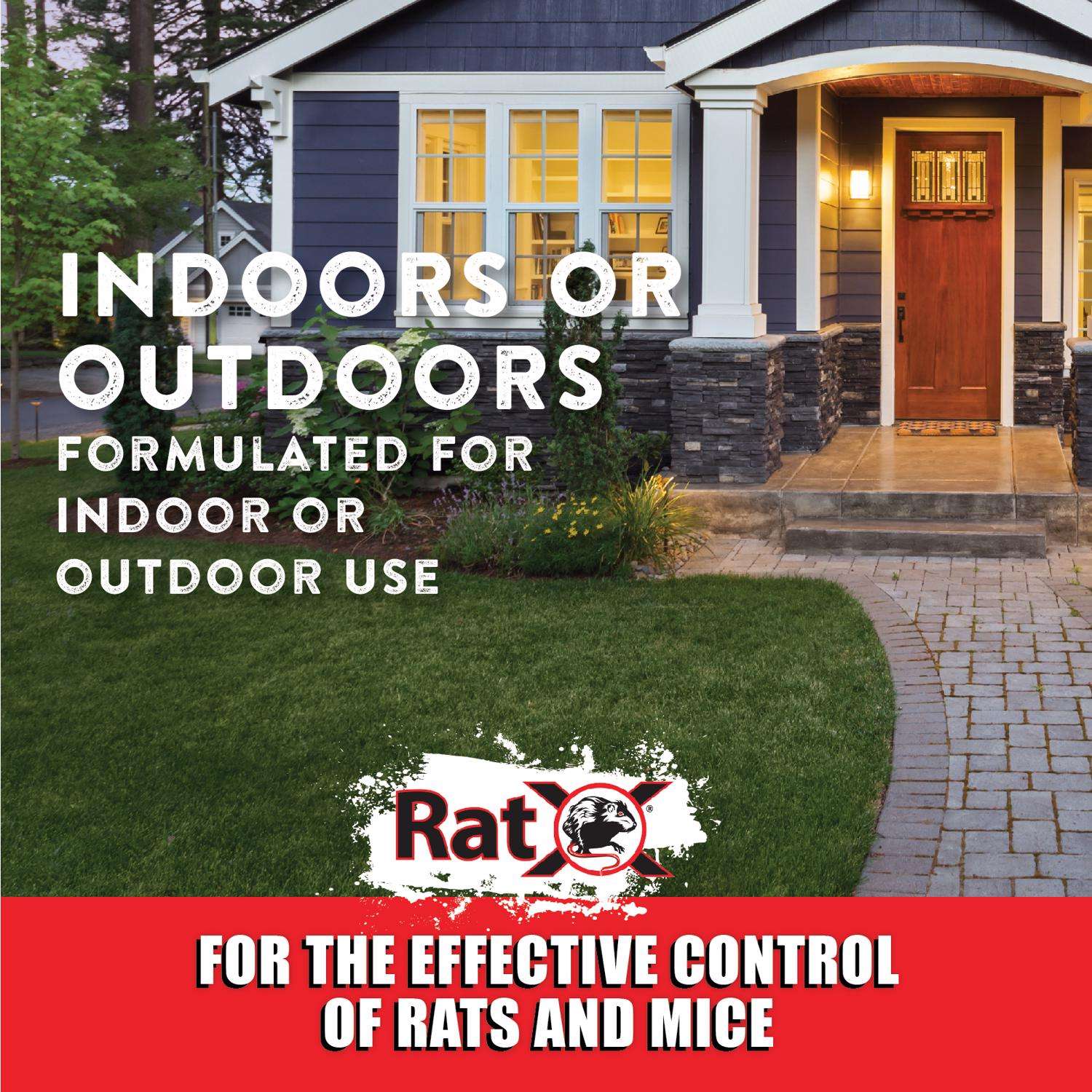  RatX Non-Toxic Bait Pellet Throw Pack For Mice And Rats 6 Pk