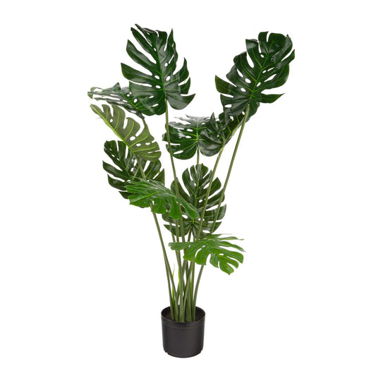  Naturae Decor 47 In. H Plastic Artificial Monstera Green