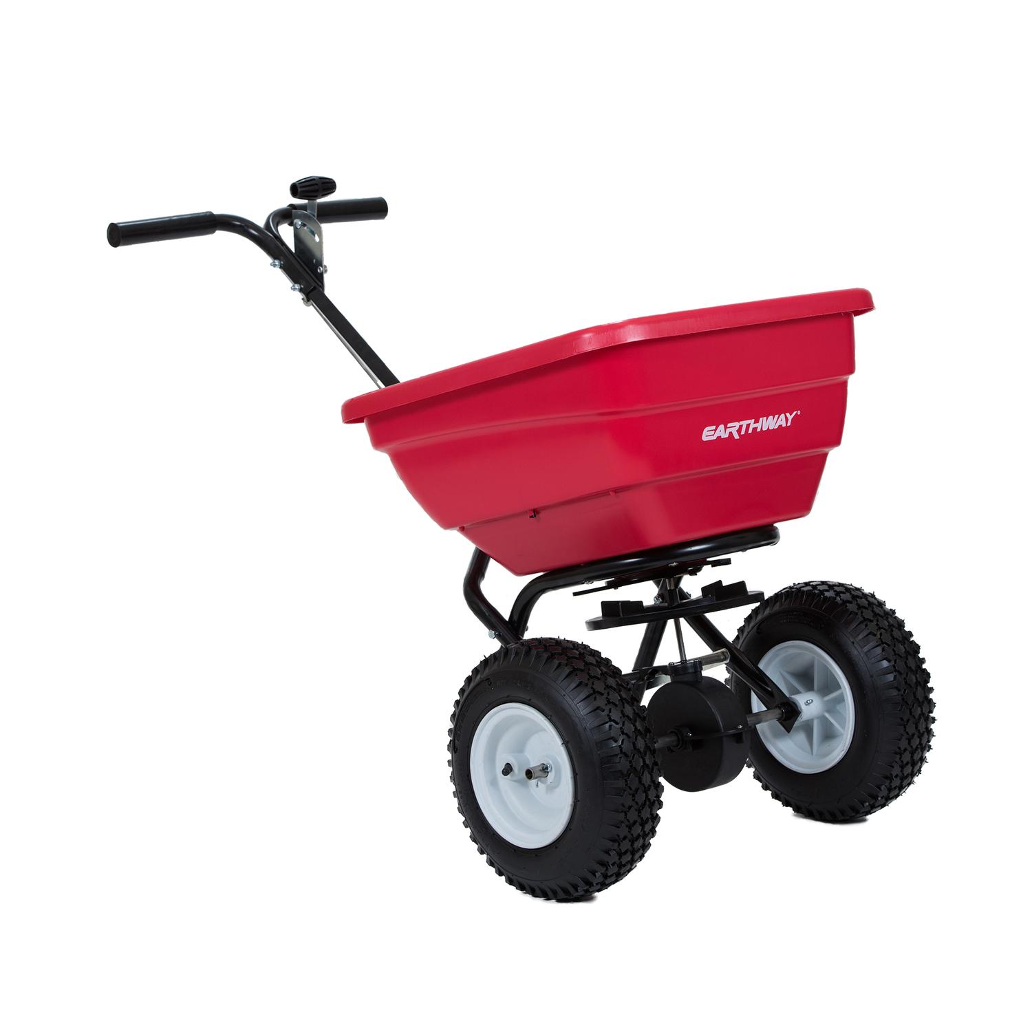  EarthWay Push Spreader For Ice Melt/Seeds 80 Lb