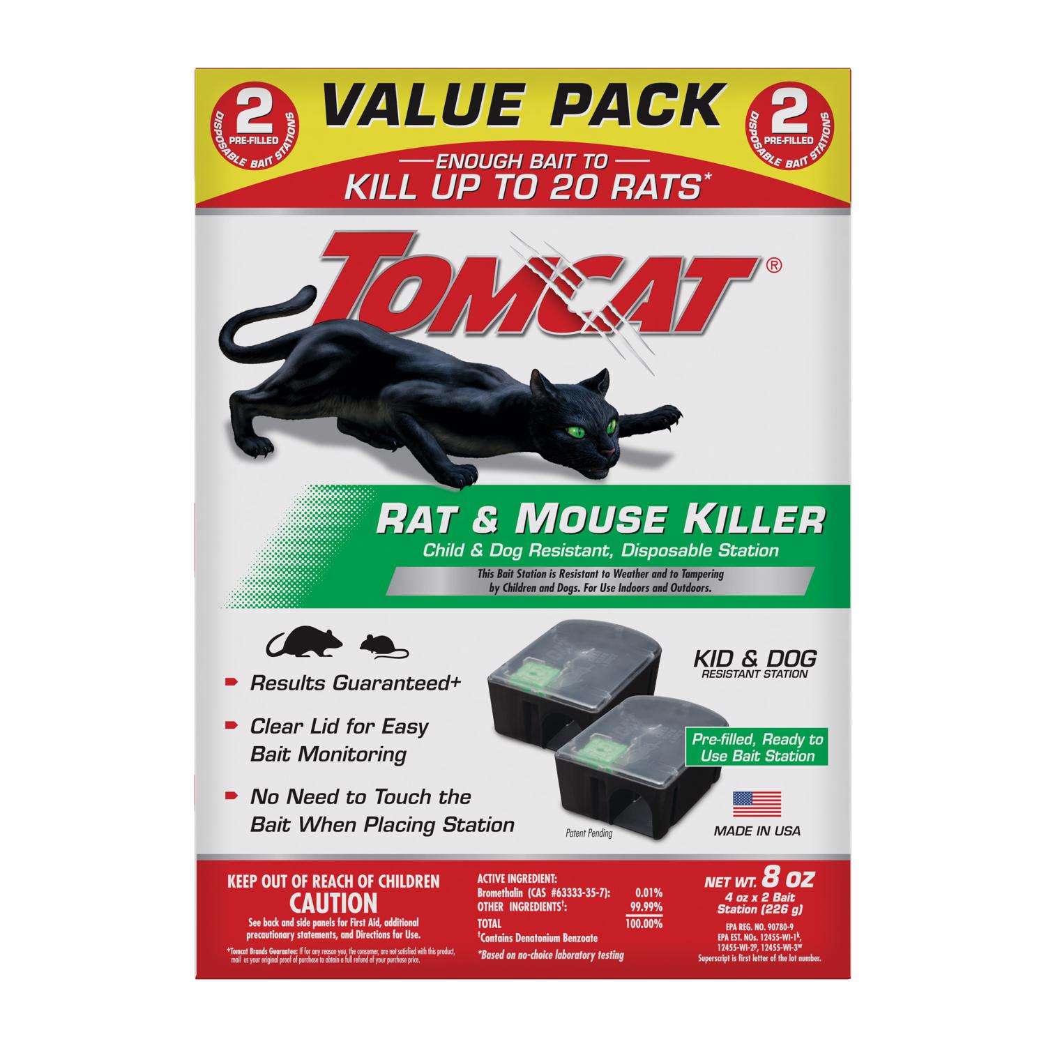  Tomcat Bait Station Blocks For Mice And Rats 2 Pk