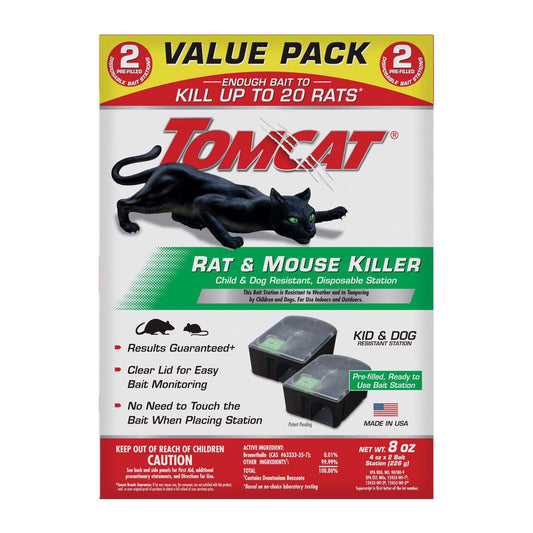  Tomcat Bait Station Blocks For Mice And Rats 2 Pk
