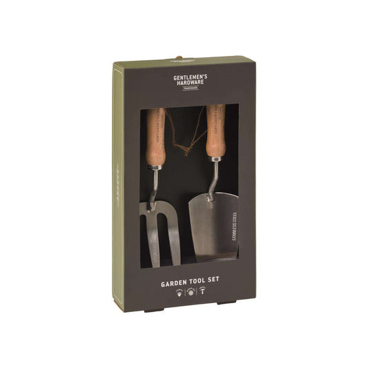  Gentlemen's Hardware Stainless Steel Garden Tool Set Wood Handle