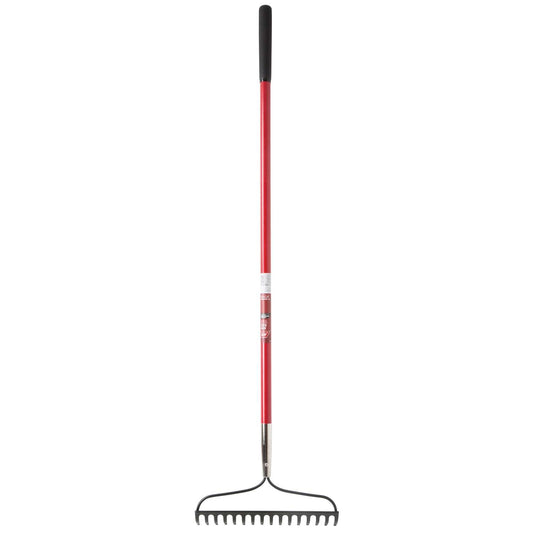  Ace 57 In. 16 Tine Steel Bow Rake Fiberglass Handle