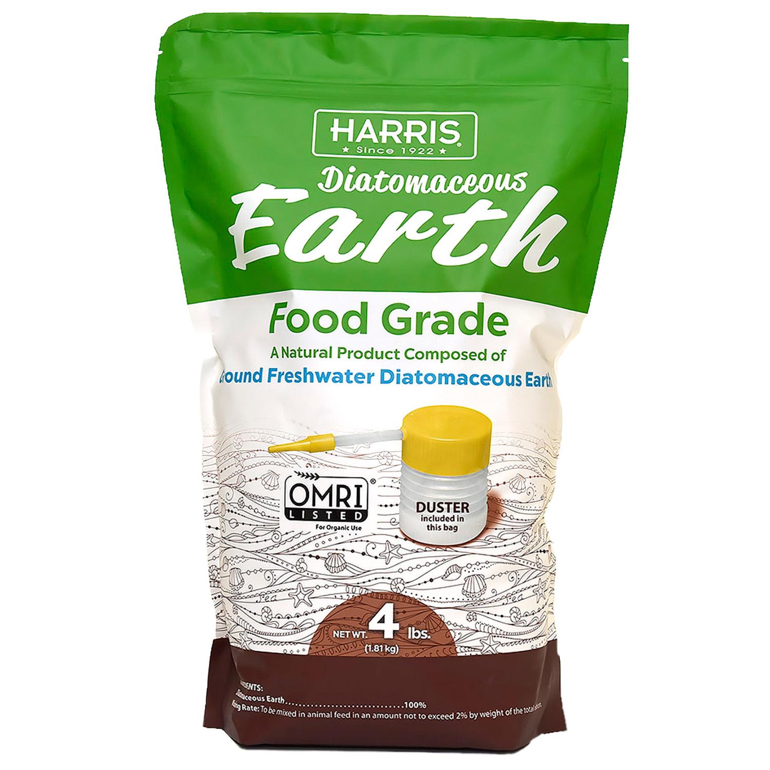  Harris Food Grade Diatomaceous Earth For All Animals 4 Lb. Capacity