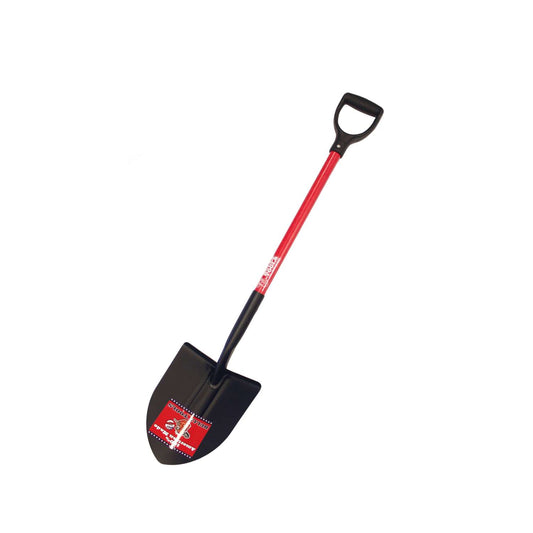  Bully Tools 46 In. Steel Round Digging Shovel Fiberglass Handle