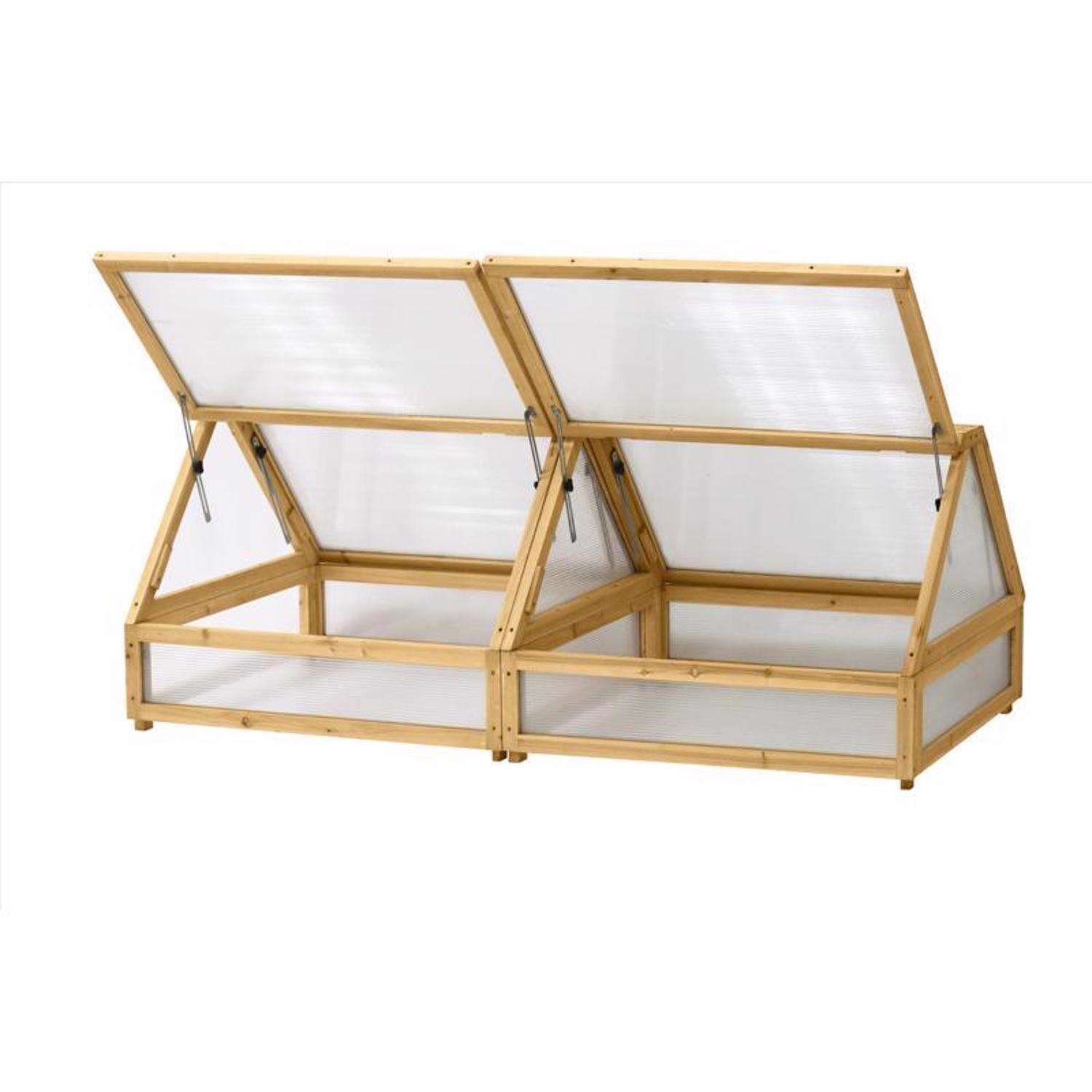  VegTrug Cold Frame Natural 26 In. H X 71 In. W Raised Bed Greenhouse