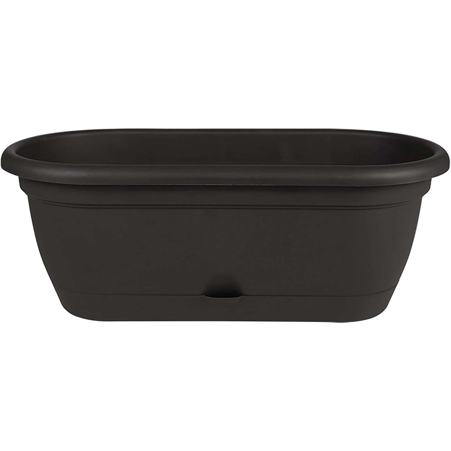  Bloem Lucca 7.5 In. H X 19 In. W X 9.13 In. D Resin Window Box Black