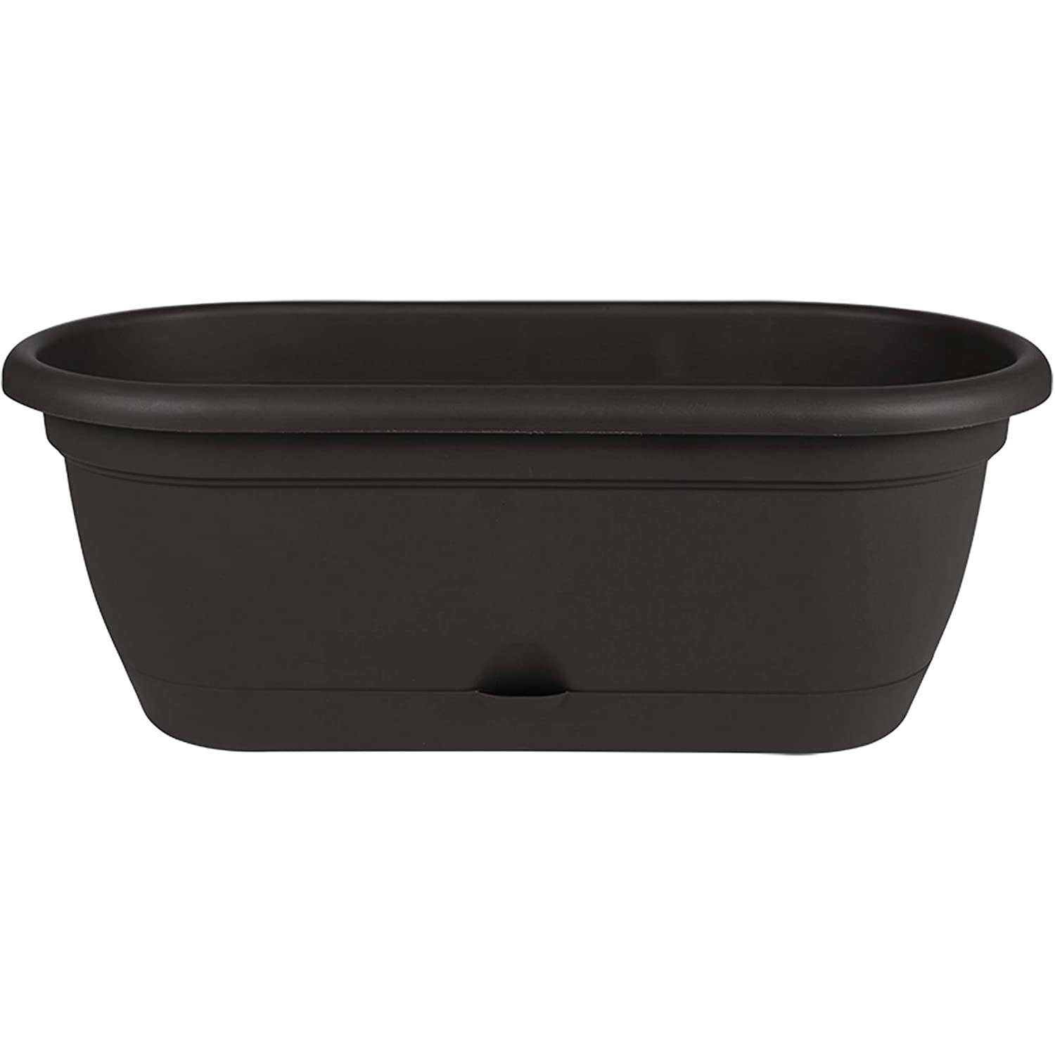  Bloem Lucca 7.5 In. H X 19 In. W X 9.13 In. D Resin Window Box Black