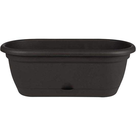  Bloem Lucca 7.5 In. H X 19 In. W X 9.13 In. D Resin Window Box Black