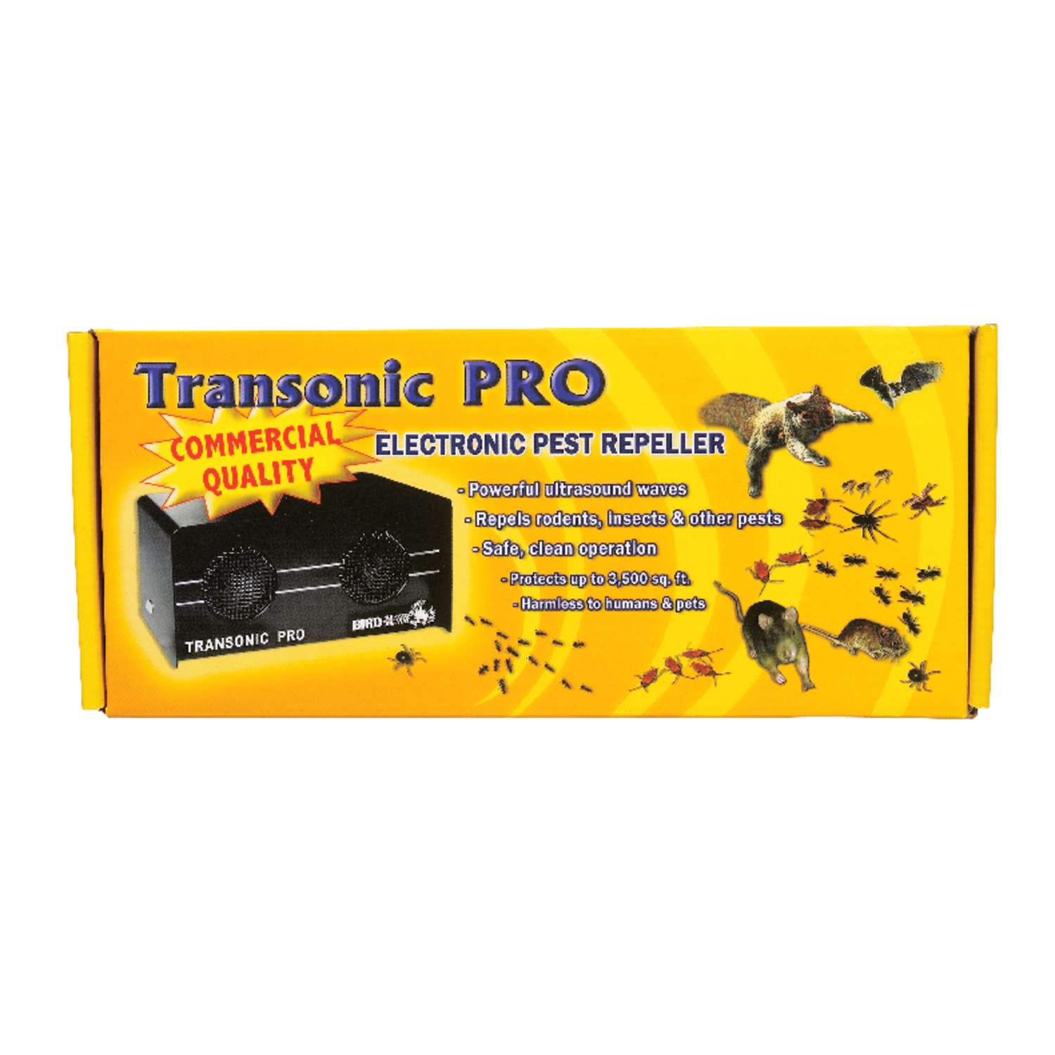  Bird-X Transonic Pro Electronic Pest Repeller For Birds