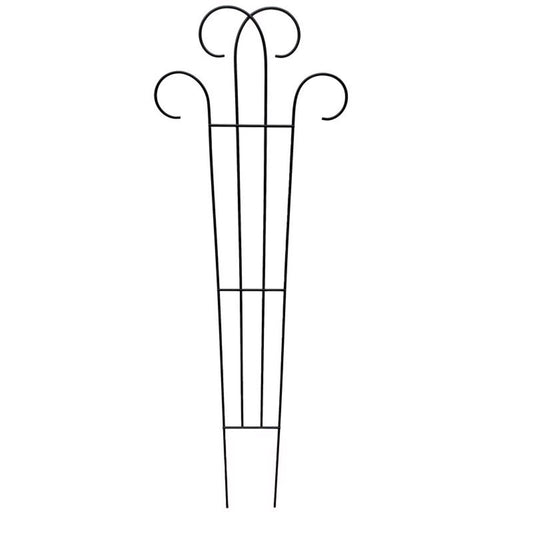  Living Accents 48 In. H Black Steel Scrollwork Trellis