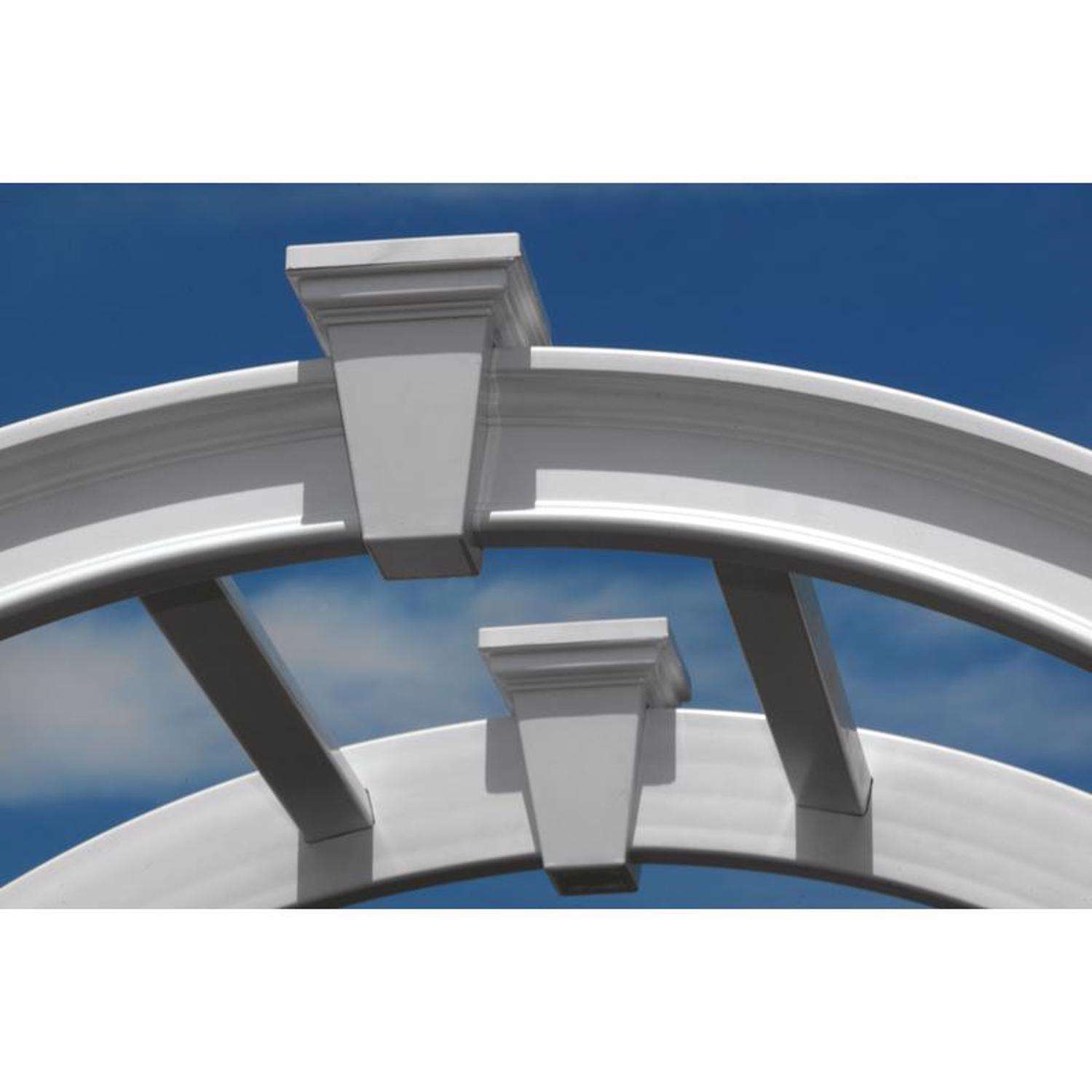  Vita Vienna 86.5 In. H White Vinyl Garden Arbor