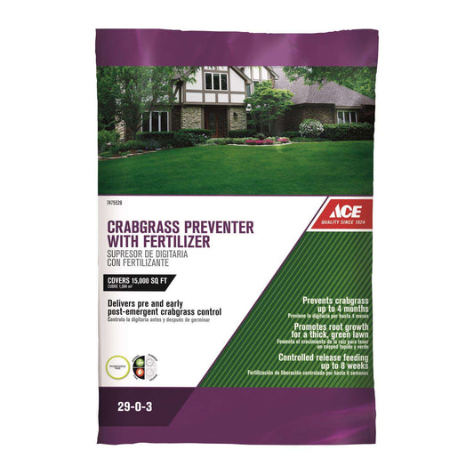  Ace Crabgrass Preventer Lawn Fertilizer For All Grasses 15000 Sq Ft