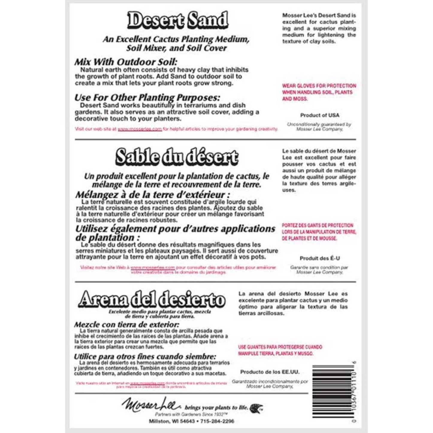  Mosser Lee Desert Sand Desert Soil Cover 5 Lb