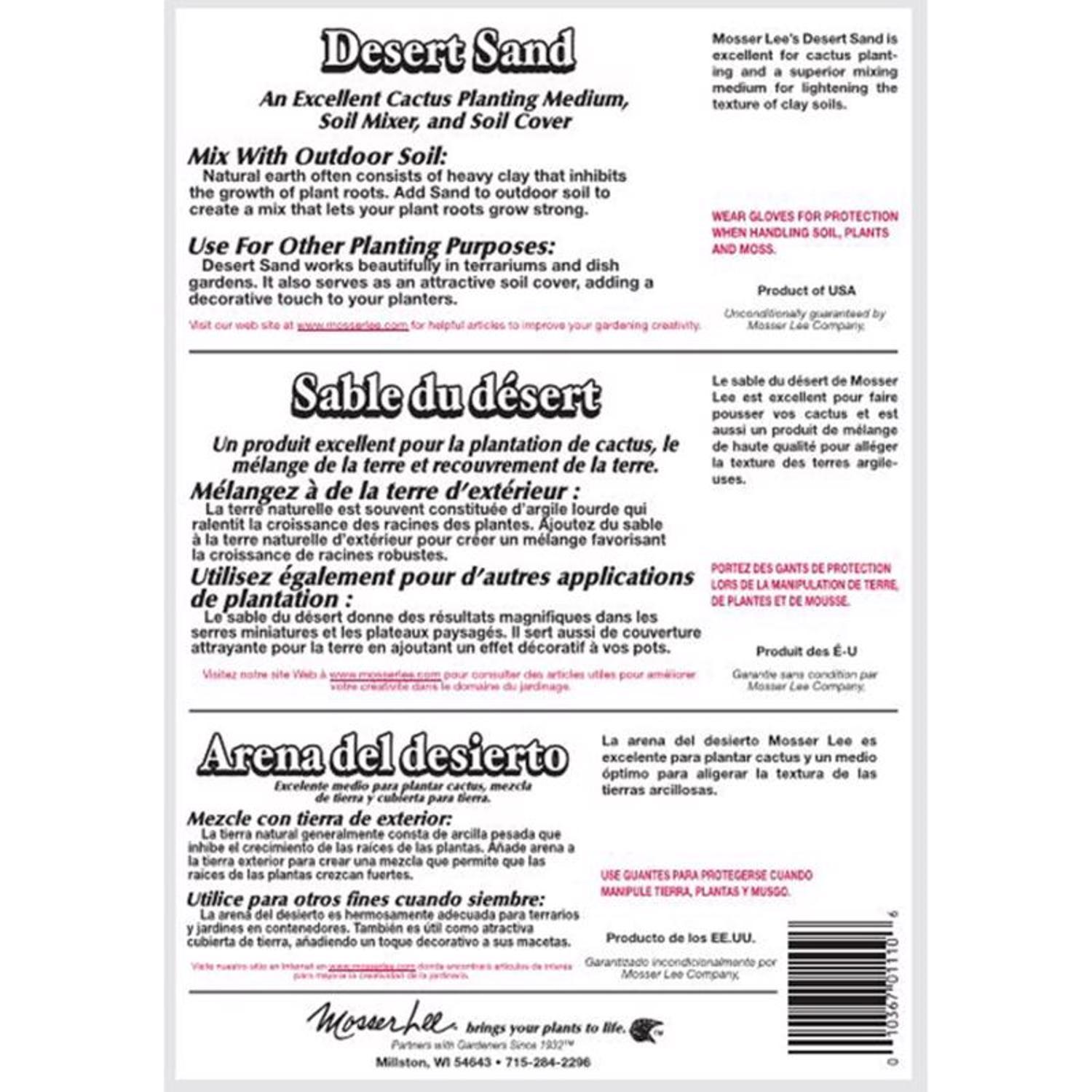  Mosser Lee Desert Sand Desert Soil Cover 5 Lb