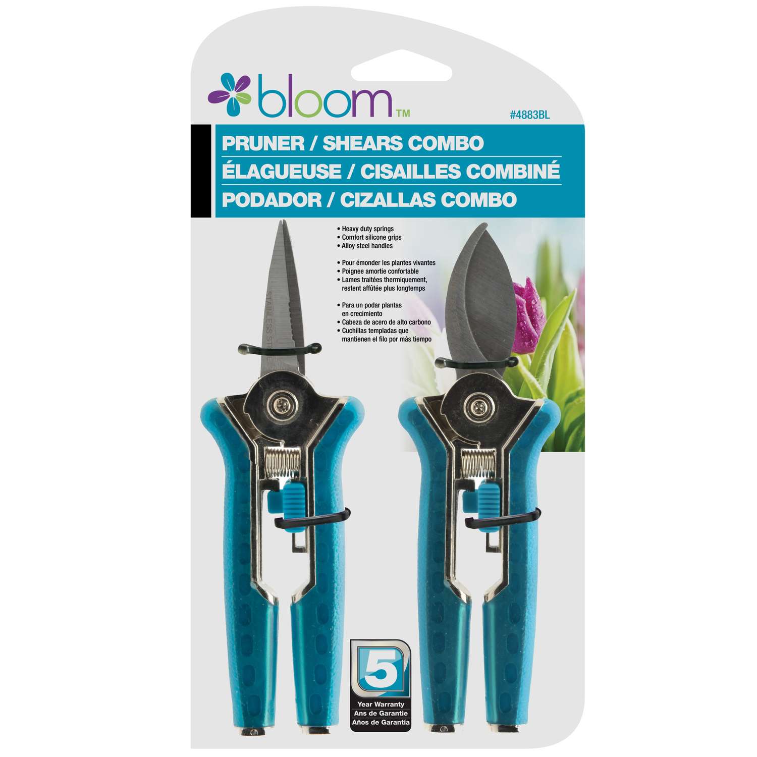  Bloom 4 In. Carbon Steel Straight Edge Pruner Set