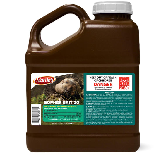  Martin's 50 Toxic Bait Granules For Gophers 4 Lb 1 Pk