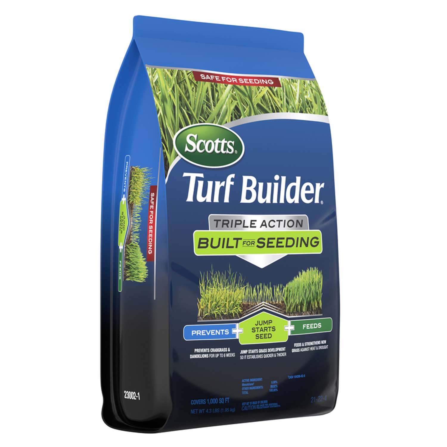  Scotts Turf Builder Pre Emergent Preventer & Fertilizer Lawn Fertilizer For All Grasses 1000 Sq Ft