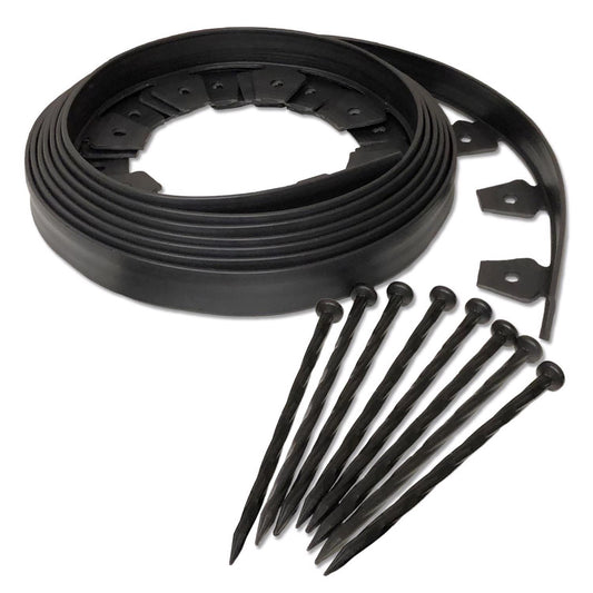  EasyFlex 20 Ft. L X 1.5 In. H Plastic Black Landscape Edging Kit