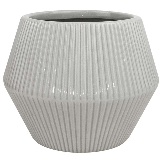  Trendspot Rena 6.5 In. H X 8 In. W X 8 In. D X 8 In. D Ceramic Planter Gray
