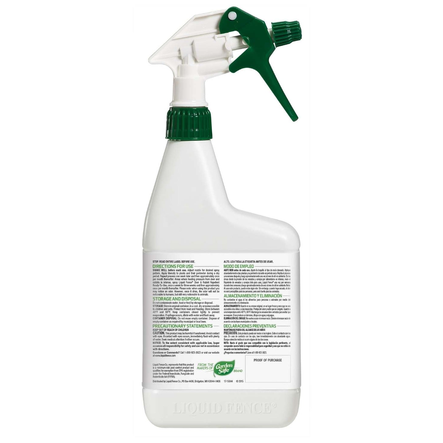  Liquid Fence Animal Repellent Spray For Deer And Rabbits 32 Oz