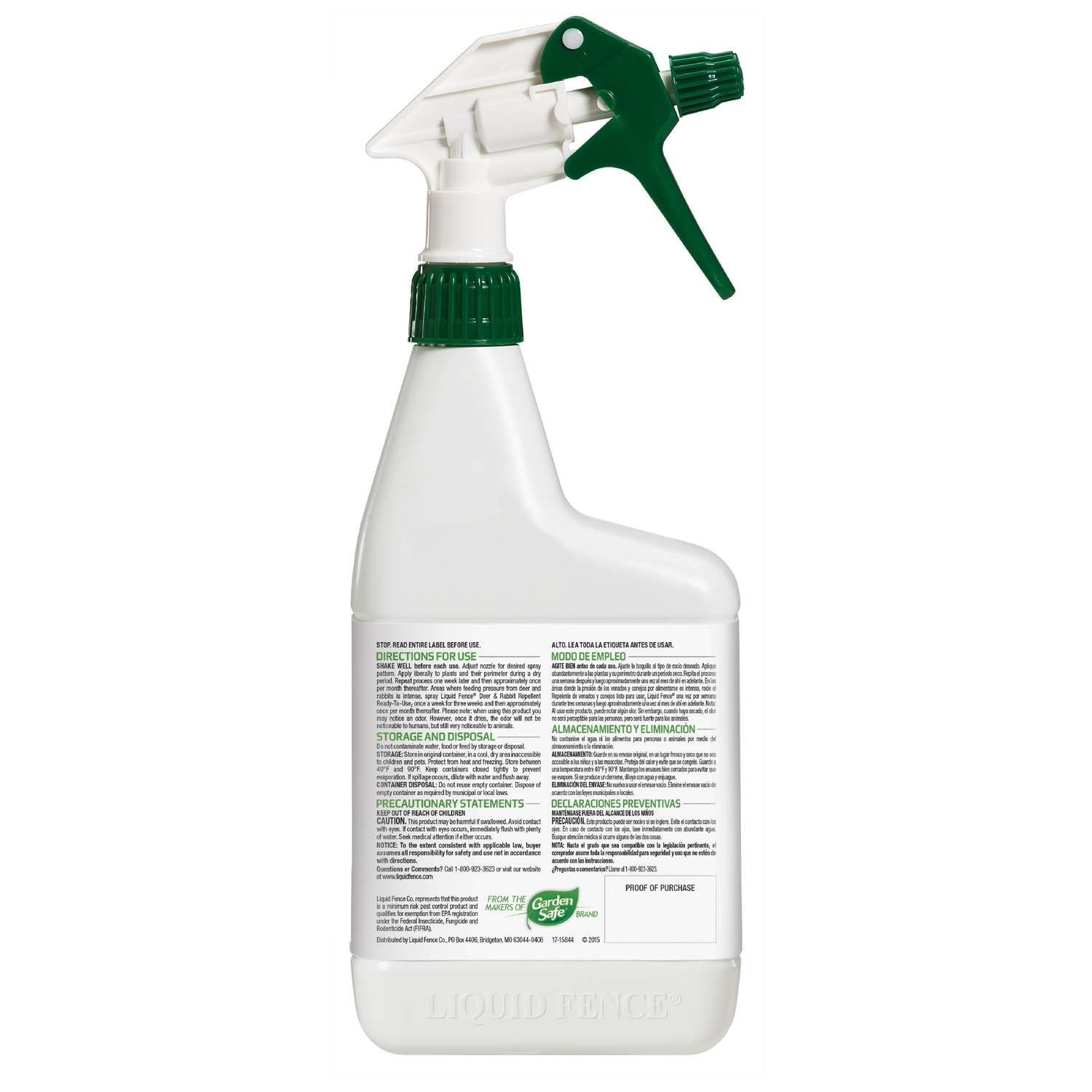  Liquid Fence Animal Repellent Spray For Deer And Rabbits 32 Oz