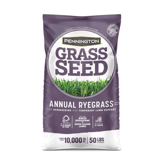  Pennington Annual Ryegrass Full Sun/Light Shade Grass Seed 50 Lb