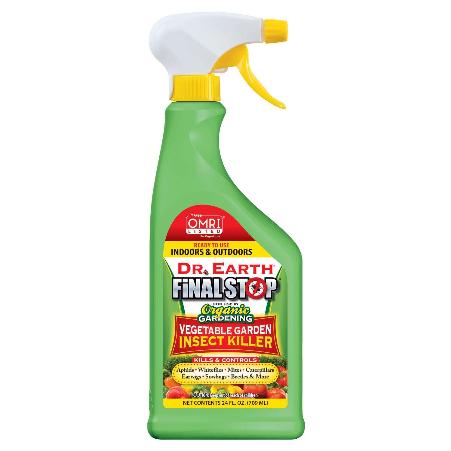  Dr. Earth Final Stop Vegetable Garden Organic Insect Killer Liquid 24 Oz