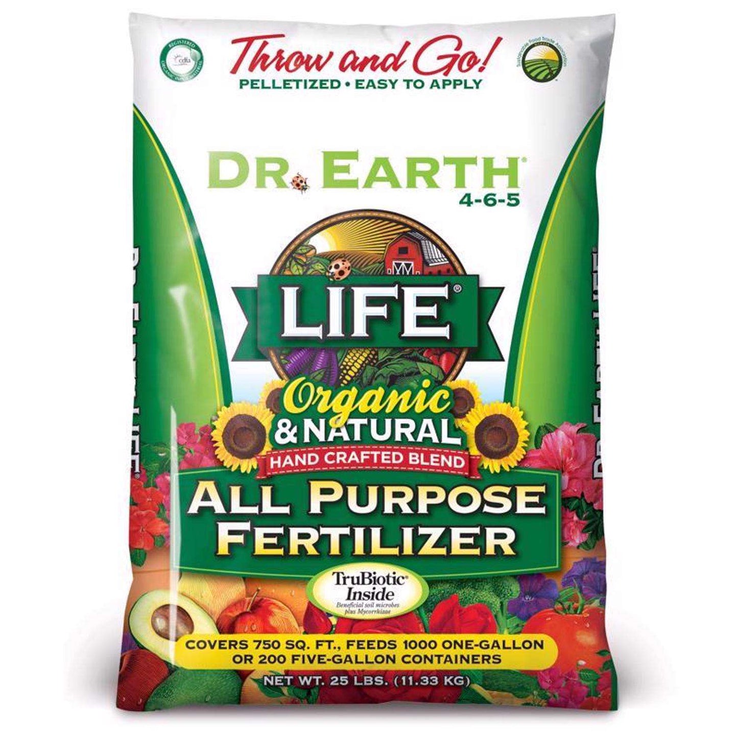 Dr. Earth Life Organic All Plant 4-6-5 Plant Fertilizer 25 Lb
