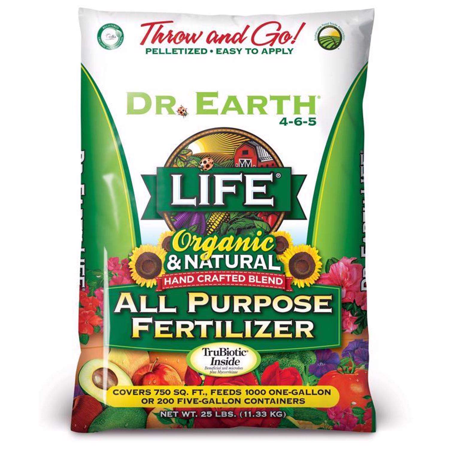  Dr. Earth Life Organic All Plant 4-6-5 Plant Fertilizer 25 Lb