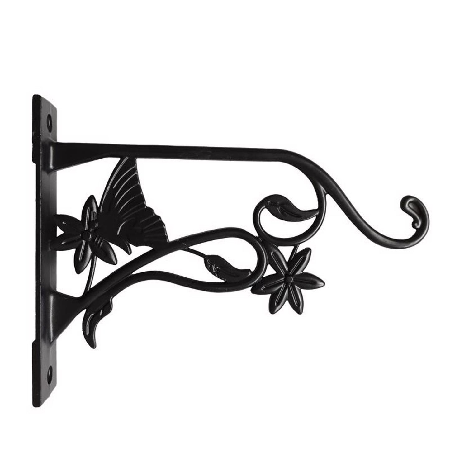  Living Accents Black Aluminum 9 In. H Butterfly Plant Hook 1 Pk