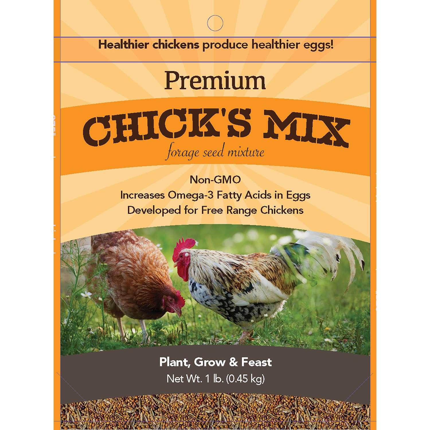  Barenbrug Chick's Mix Mixed Partial Shade/Sun Forage Seed 1 Lb