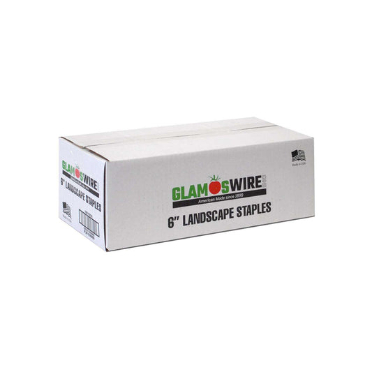  Glamos Wire 1 In. W X 6 In. L Steel Garden Staples 1000 Pk