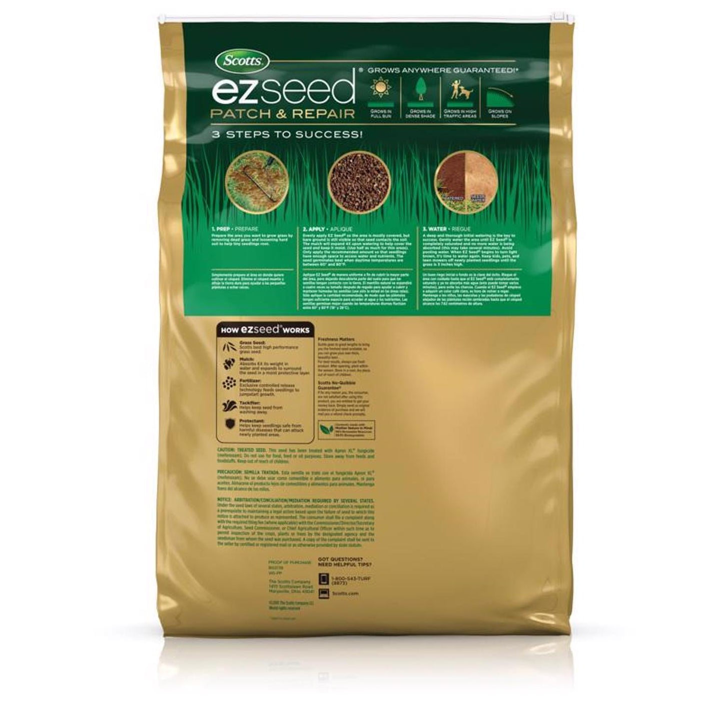  Scotts EZ Seed Tall Fescue Grass Sun Or Shade Grass Spot Repair Mix 20 Lb