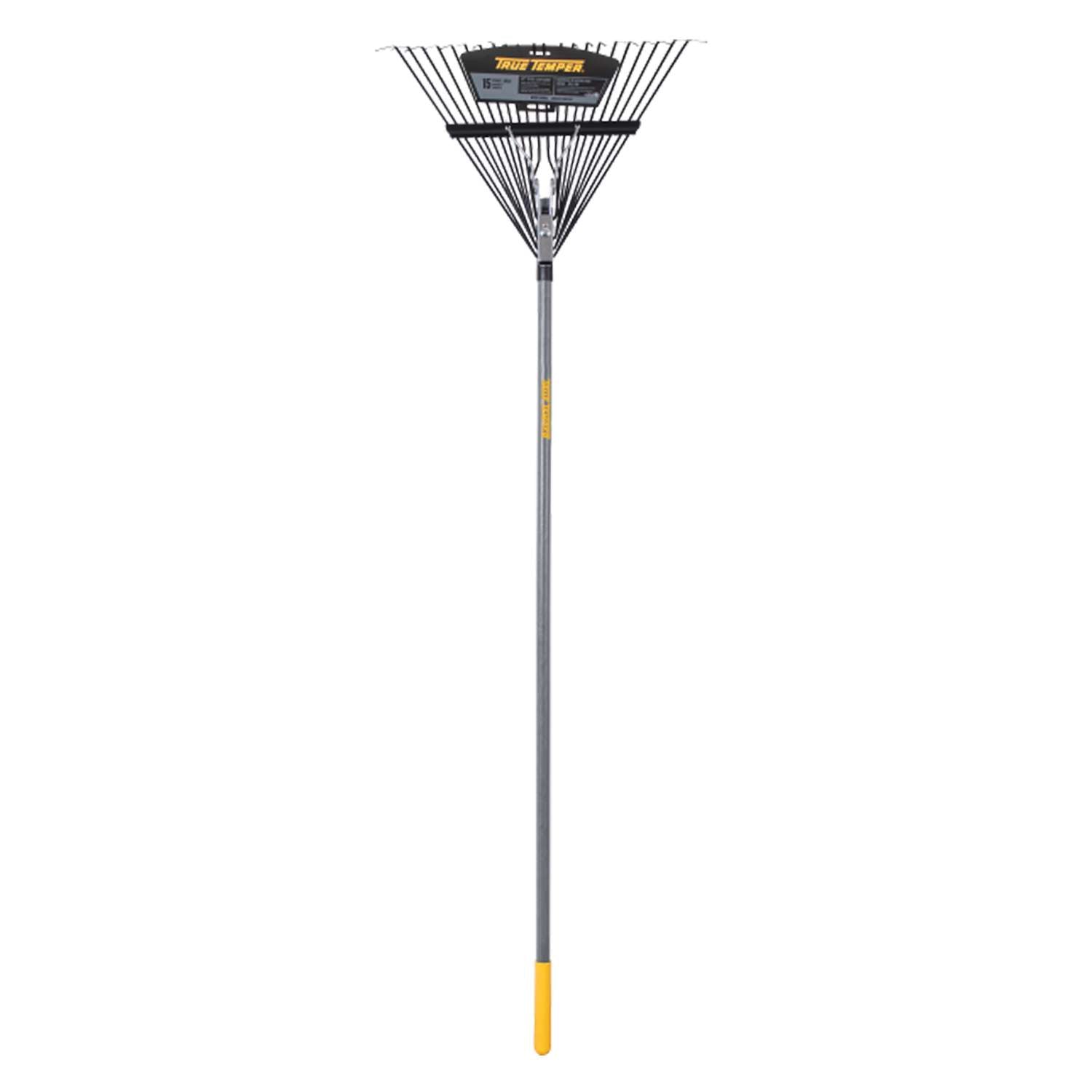  True Temper 64.5 In. 22 Tine Steel Leaf Rake Wood Handle