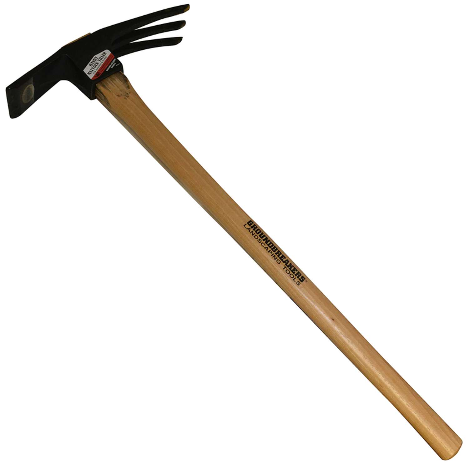  Vaughan Ground Breakers 3 Tine Iron Mattock Tiller 26 In. Wood Handle