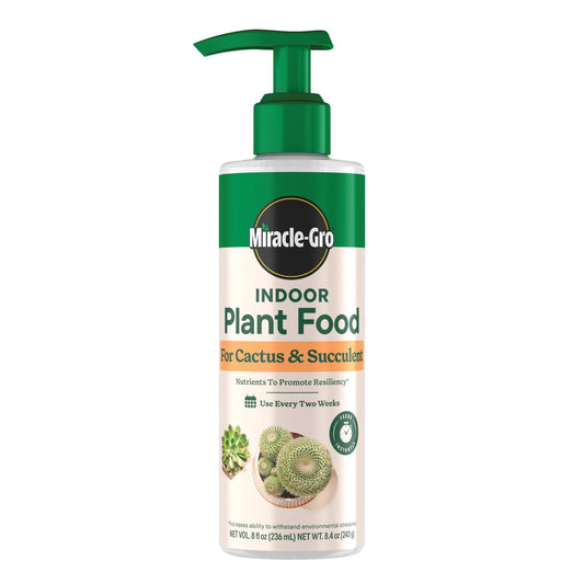  Miracle-Gro Succulent Liquid Cacti, Jade And Aloe Plant Food 8 Oz