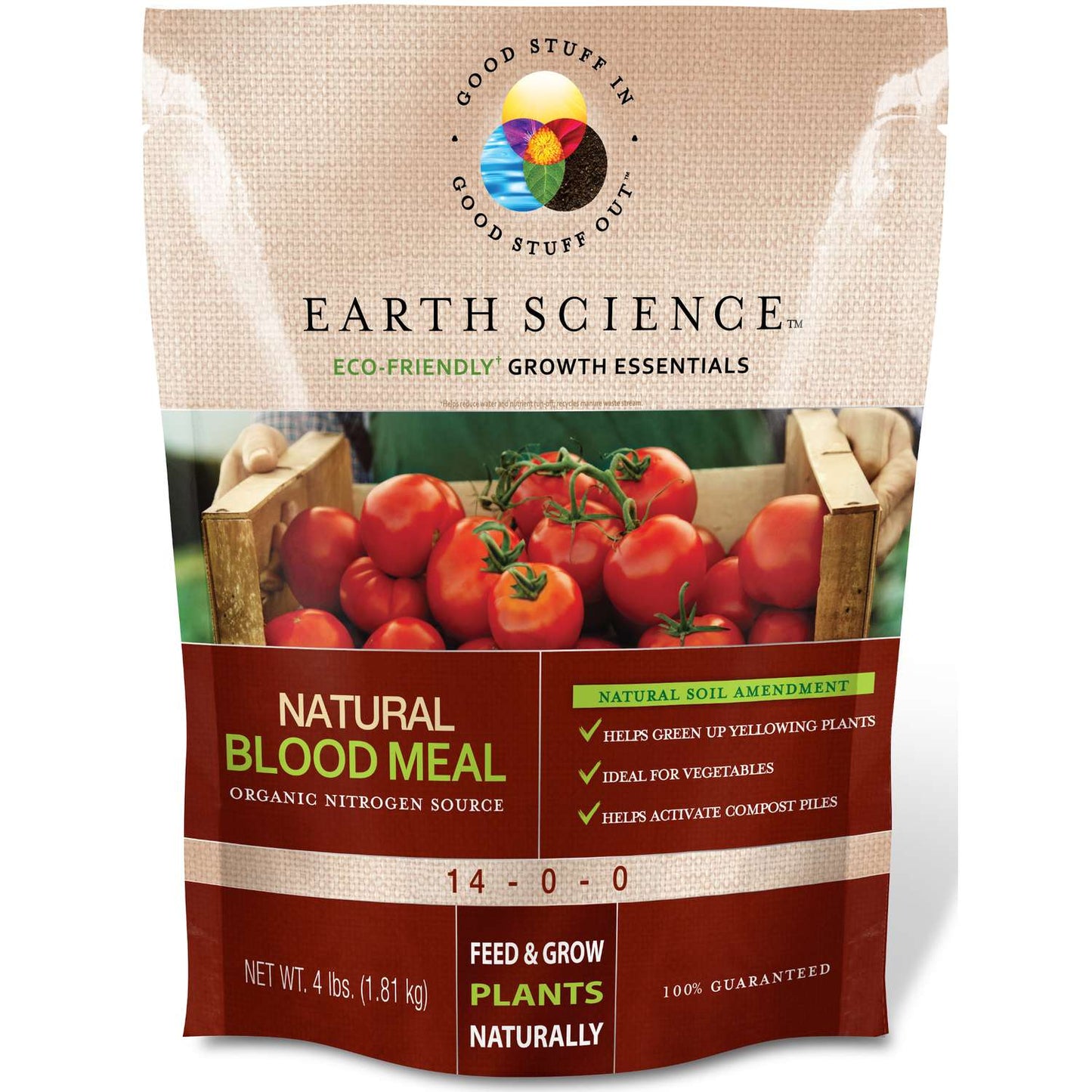  Earth Science Growth Essentials Organic Blood Meal Soil Amendment 4 Lb