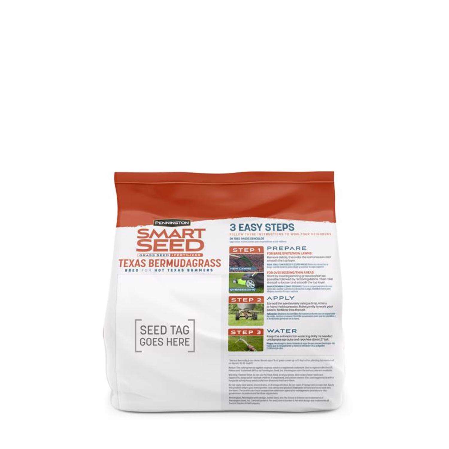  Pennington Smart Seed Texas Bermuda Full Sun Grass Seed And Fertilizer 1.75 Lb