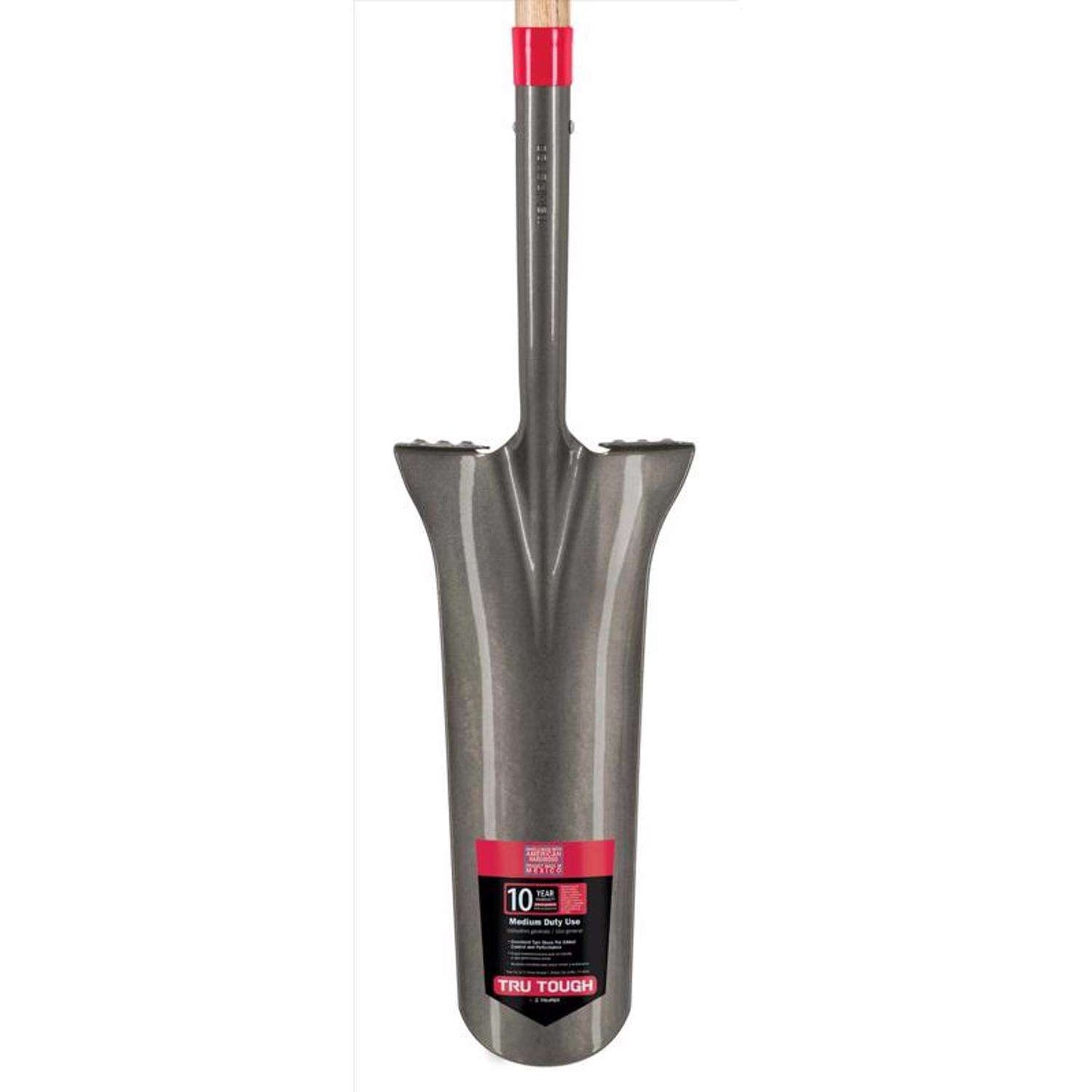  Truper Tru-Tough 48 In. Steel Round Drain Spade Wood Handle